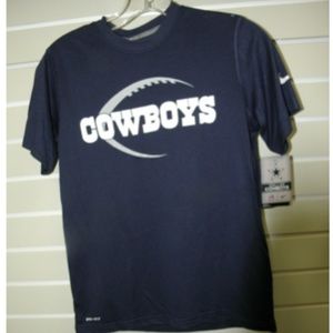 NIKE Dallas Cowboys Youth NFL Helmet T-Shirt M
